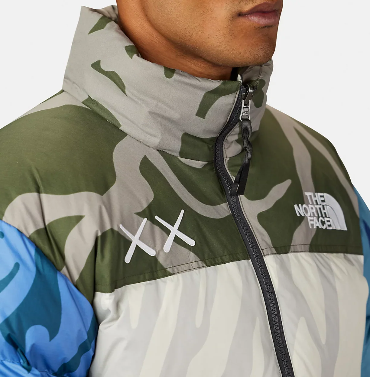 KAWS x The North Face Retro 1996 Nupste Jacket Moonlight Ivory - Image 4