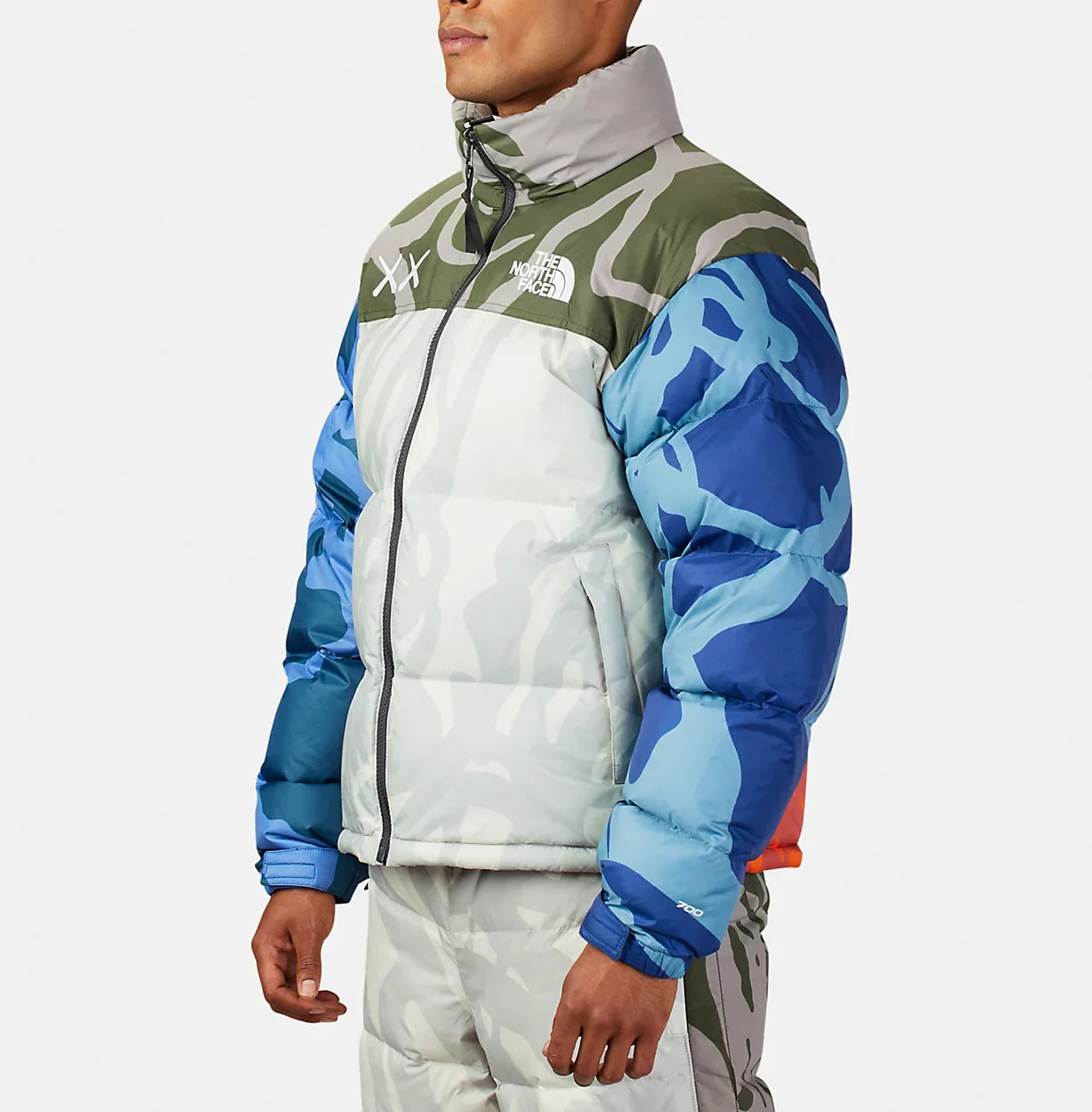 KAWS x The North Face Retro 1996 Nupste Jacket Moonlight Ivory - Image 5