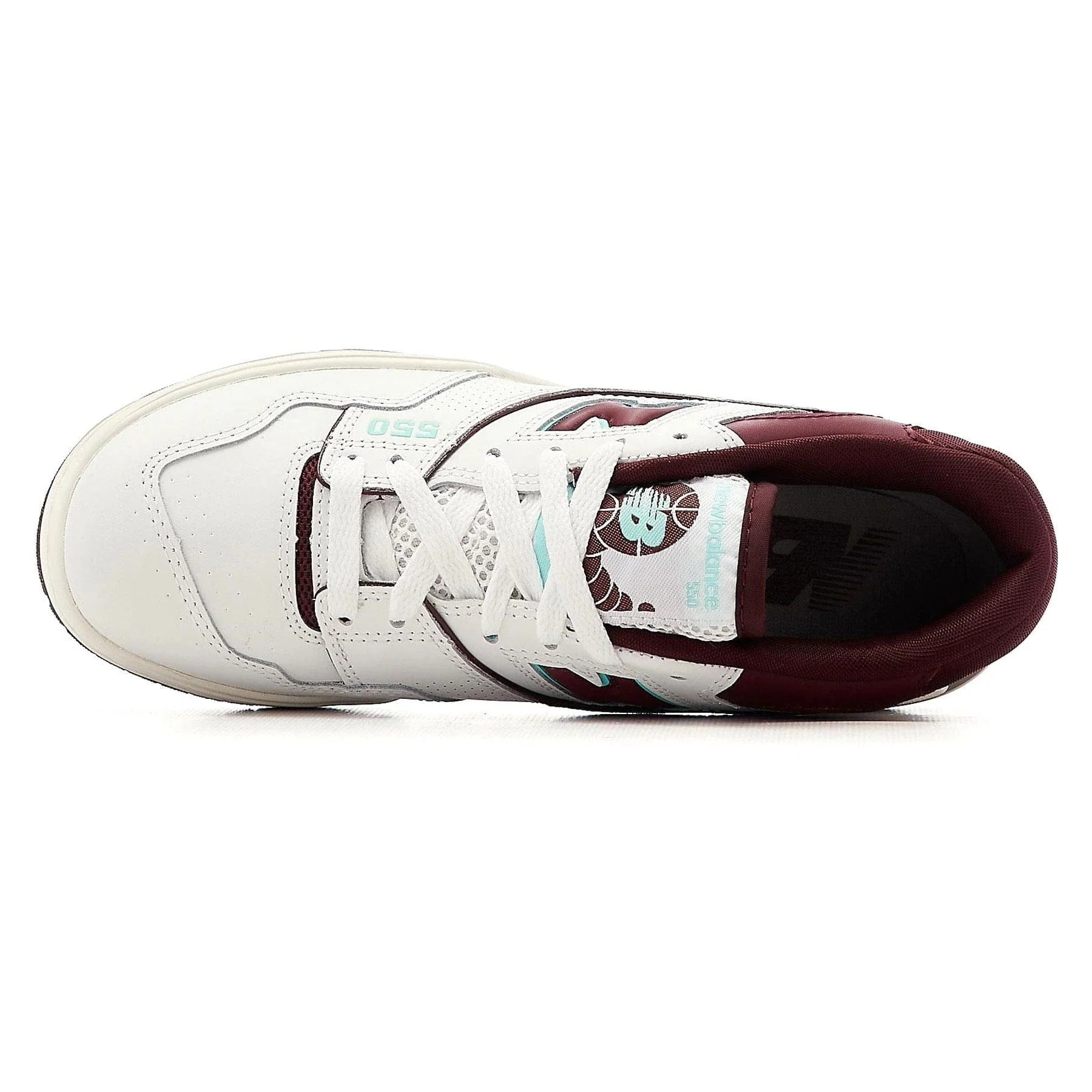 New Balance 550 Burgundy Cyan Turquoise - Image 4