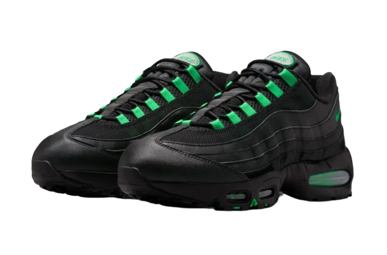 Nike Air Max 95 OG Big Bubble Black Green Shock - Image 3