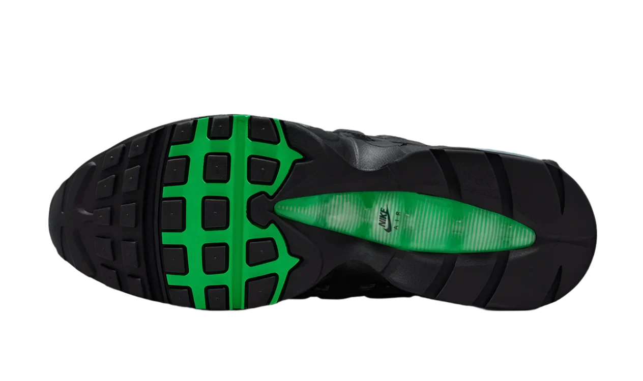 Nike Air Max 95 OG Big Bubble Black Green Shock - Image 6