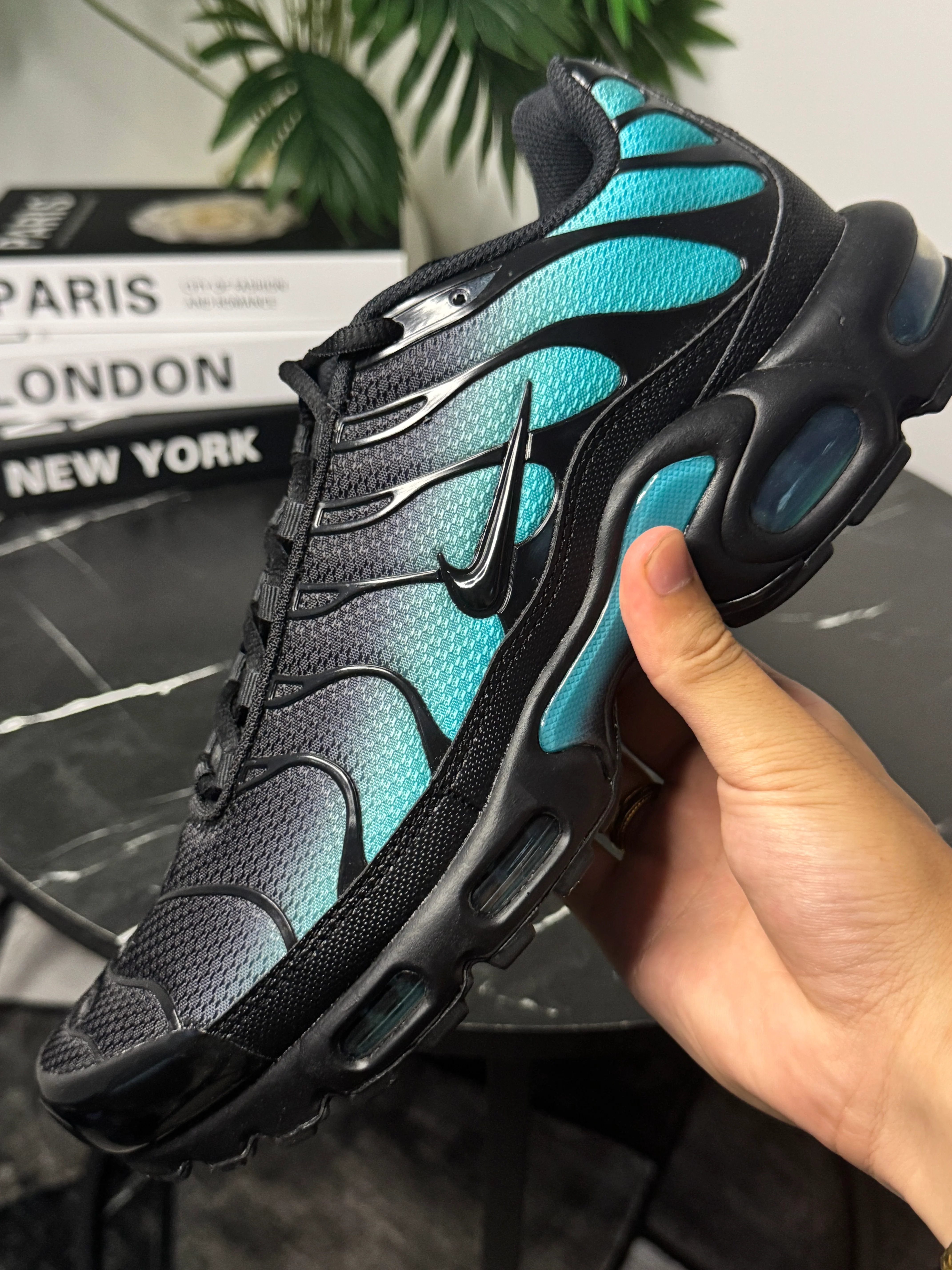 Nike Air Max Plus Tuned 1 Black Dusty Cactus - Image 2