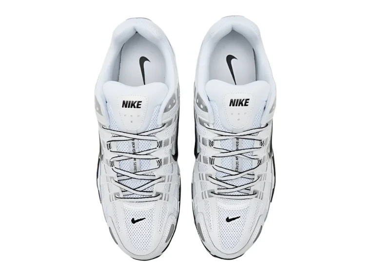 Nike P-6000 White Metallic Silver Black - Image 3