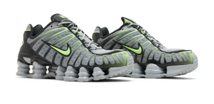 Nike Shox TL Wolf Grey Lime Blast - Image 5