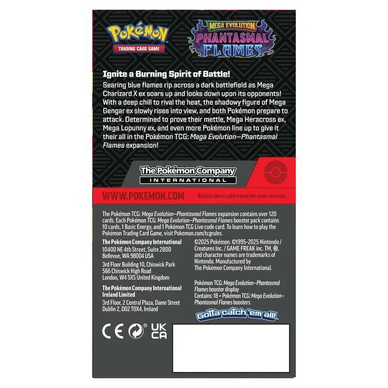 Pokemon Mega Evolution Phantasmal Flames Half Booster Box (PK18) - Image 2