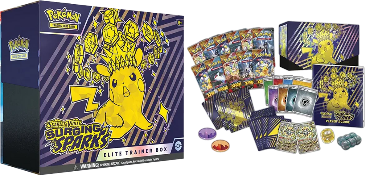 Pokemon Scarlet & Violet Surging Sparks Elite Trainer Box - Image 2